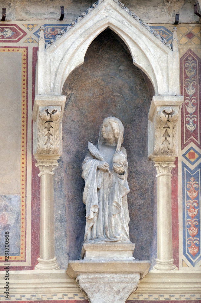 Saint Lucia, Loggia del Bigallo on Piazza San Giovanni in Florence, Italy