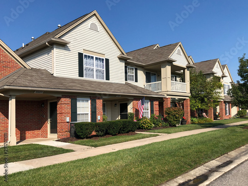 Condominium homes in an upscale Detroit suburb.