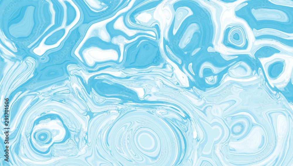 Light blue abstract liquid paint textured background with decorative spirals and swirls. Holographic gentle surface pattern for modern creative trendy design, marble texture style for illustrations Light blue abstract liquid paint textured background with decorative spirals and swirls. Holographic gentle surface pattern for modern creative trendy design, marble texture style for illustrations