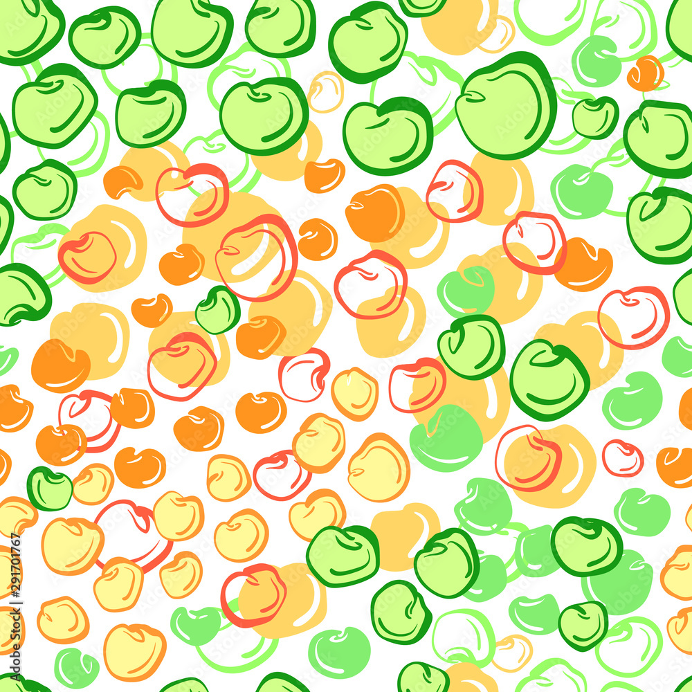 Soy grain, lentils bean. Vector seamless pattern. Soy grain, lentils bean. Vector seamless pattern.