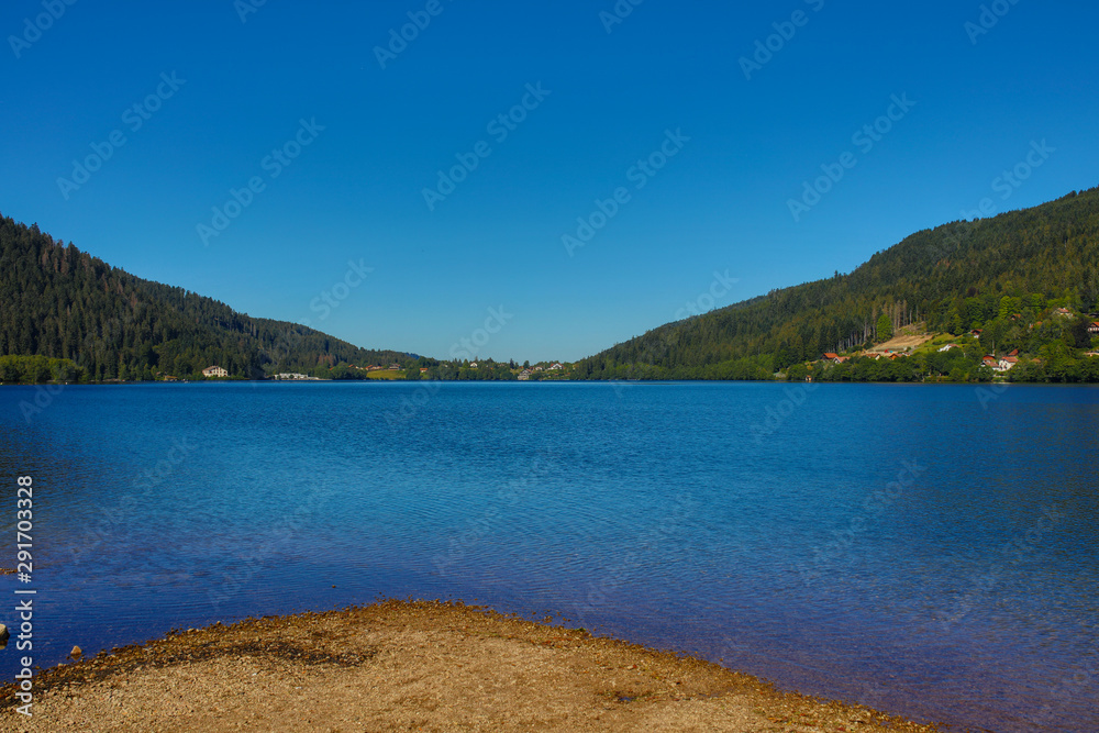 the Gerardmer lake in France the Gerardmer lake in France