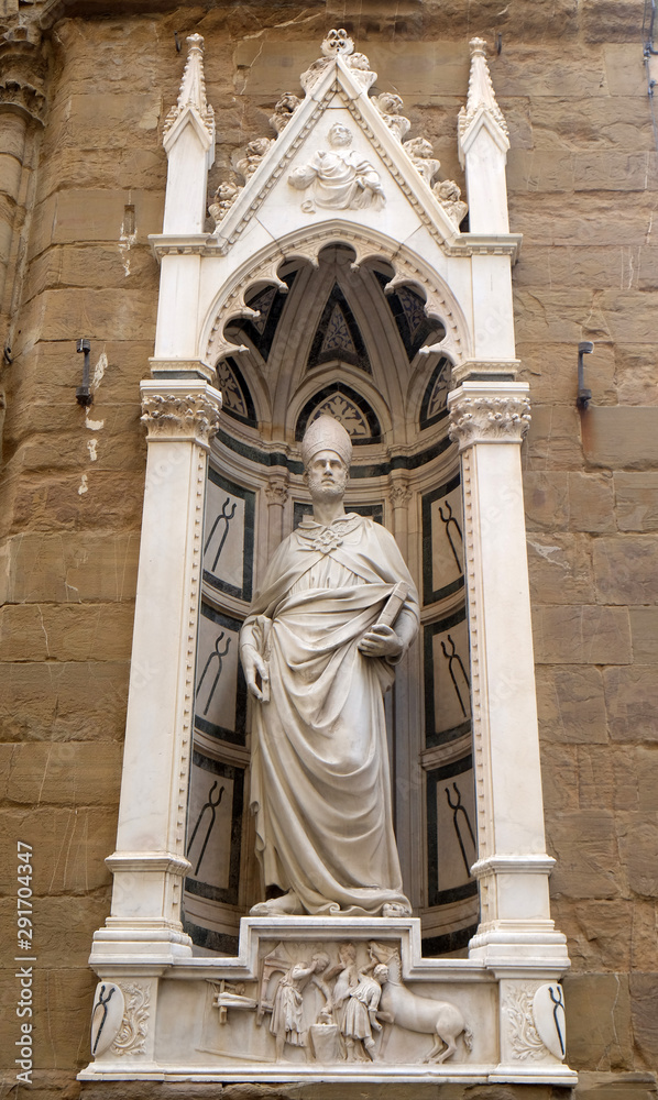 Saint Eligius by Nanni di Banco, Orsanmichele Church in Florence, Tuscany, Italy