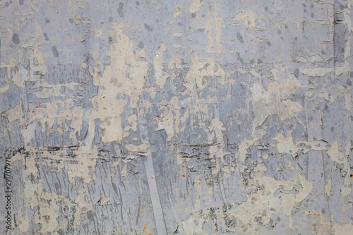 Old Weathered Grayish Peeling Wall Texture © bojanzivkovic