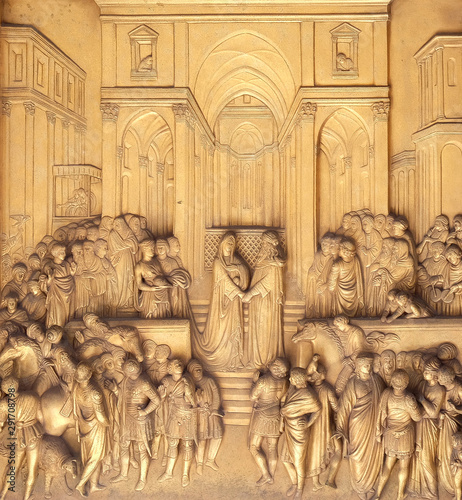 Foto Baptistry of Saint John, Gates of Paradise, Queen of Sheba and King Solomon, Flo