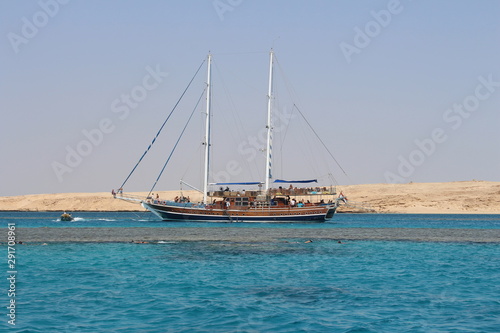 ship in the red sea