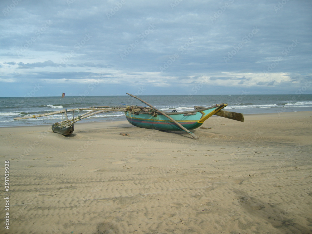 fishing catamaran on the beach fishing catamaran on the beach