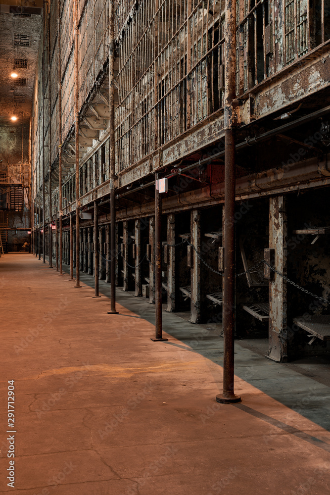 Steel Jail Cell Blocks - Abandoned Ohio State Reformatory Prison - Mansfield, Ohio