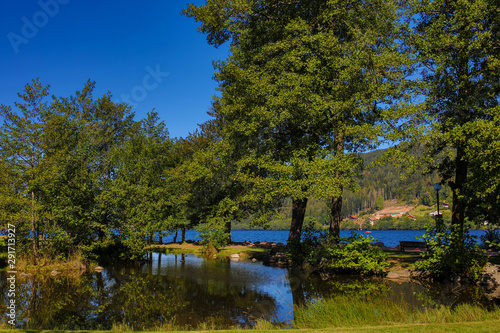 the Gerardmer lake in France