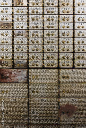 Safety Deposit Boxes - Abandoned People's Bank Building - Downtown McKeesport, Pennsylvania photo