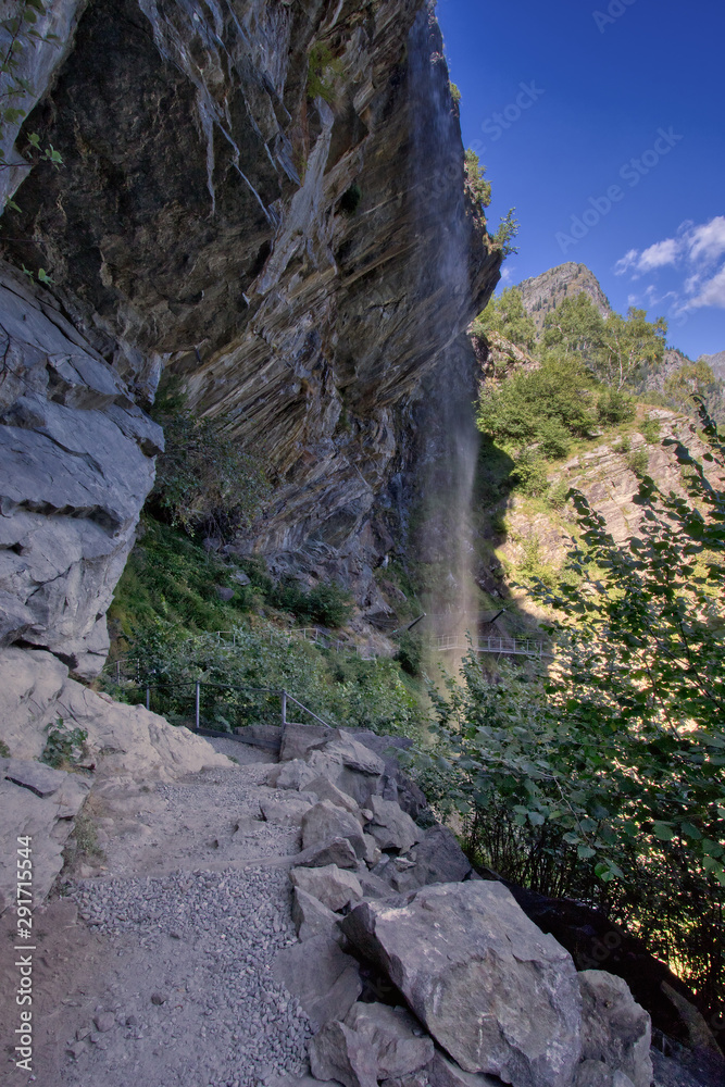 Small waterfall among the rocks