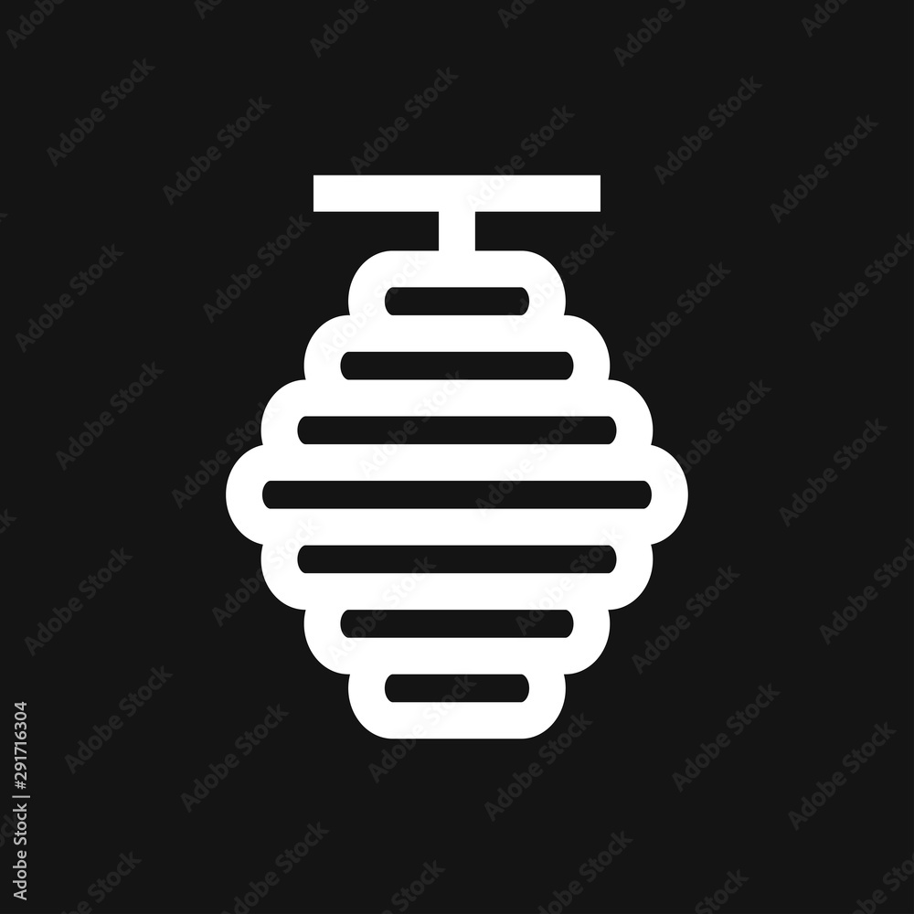 Beehive vector icon. beehive sign on background. Beehive vector icon. beehive sign on background.