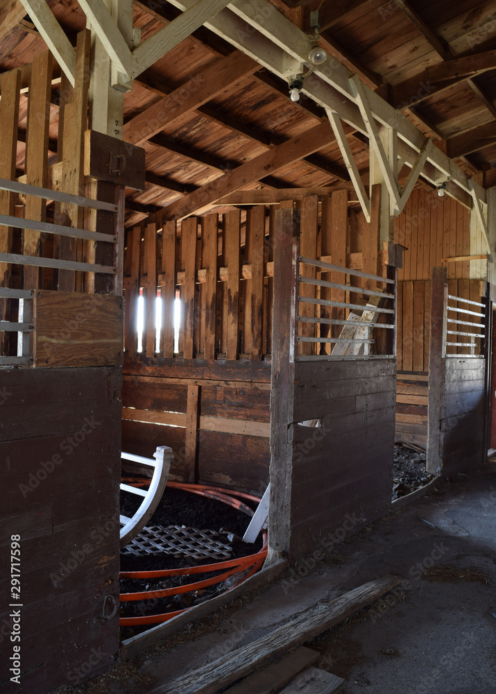 Fototapeta premium interior of an old stable