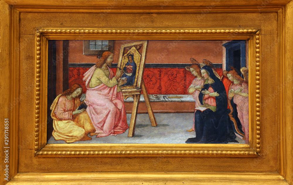 Obraz premium Francesco di Gentile: St. Luke paints the Virgin