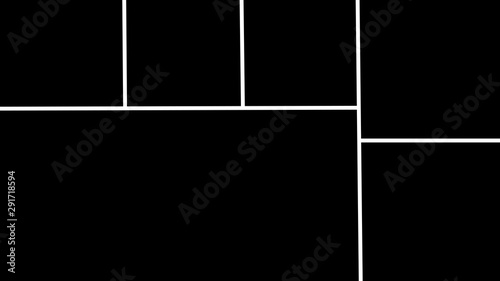 Collage photo frames templates. Vector illustration EPS10.