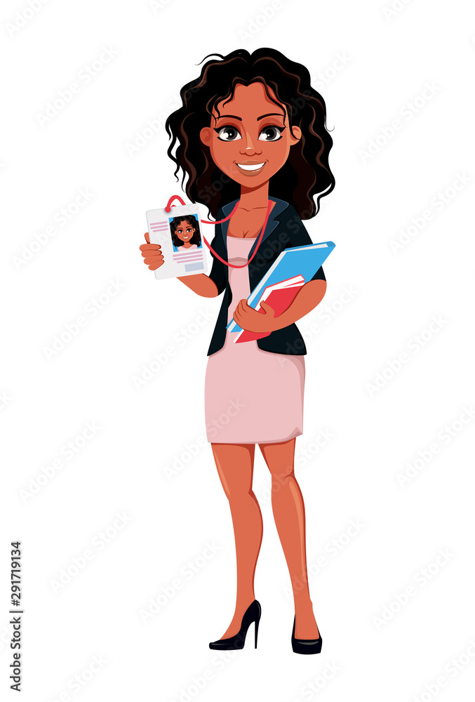 Beautiful young African American business woman Beautiful young African American business woman