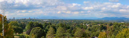 Asheville, North Carolina fall panorama.