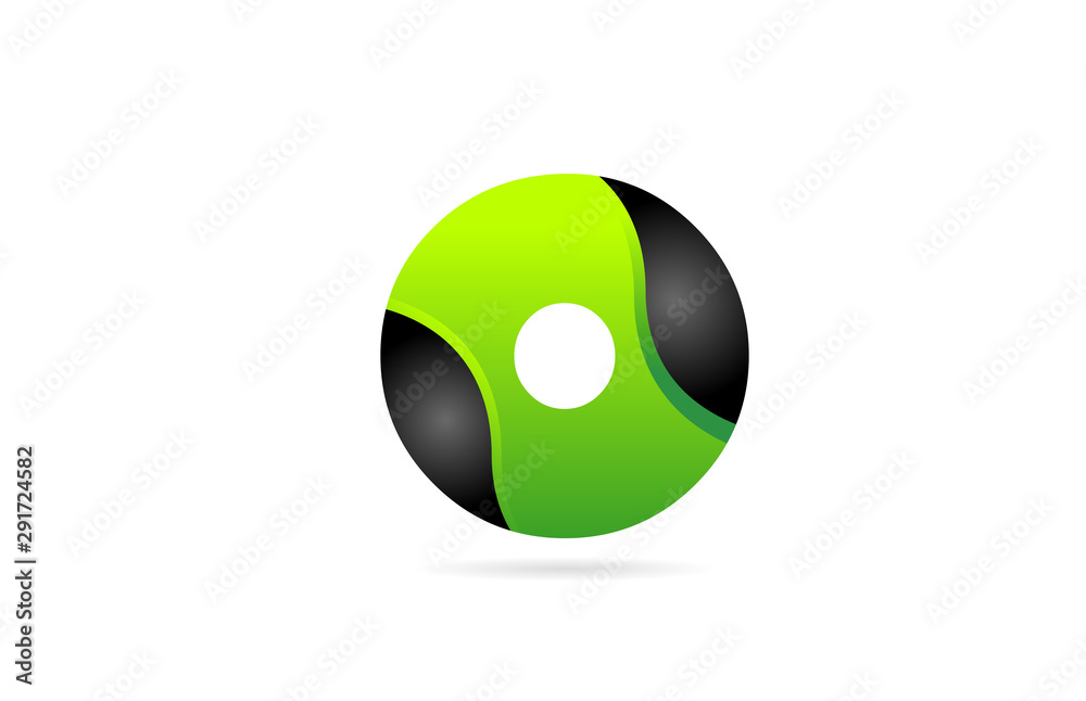 alphabet letter o black green for company logo icon design alphabet letter o black green for company logo icon design