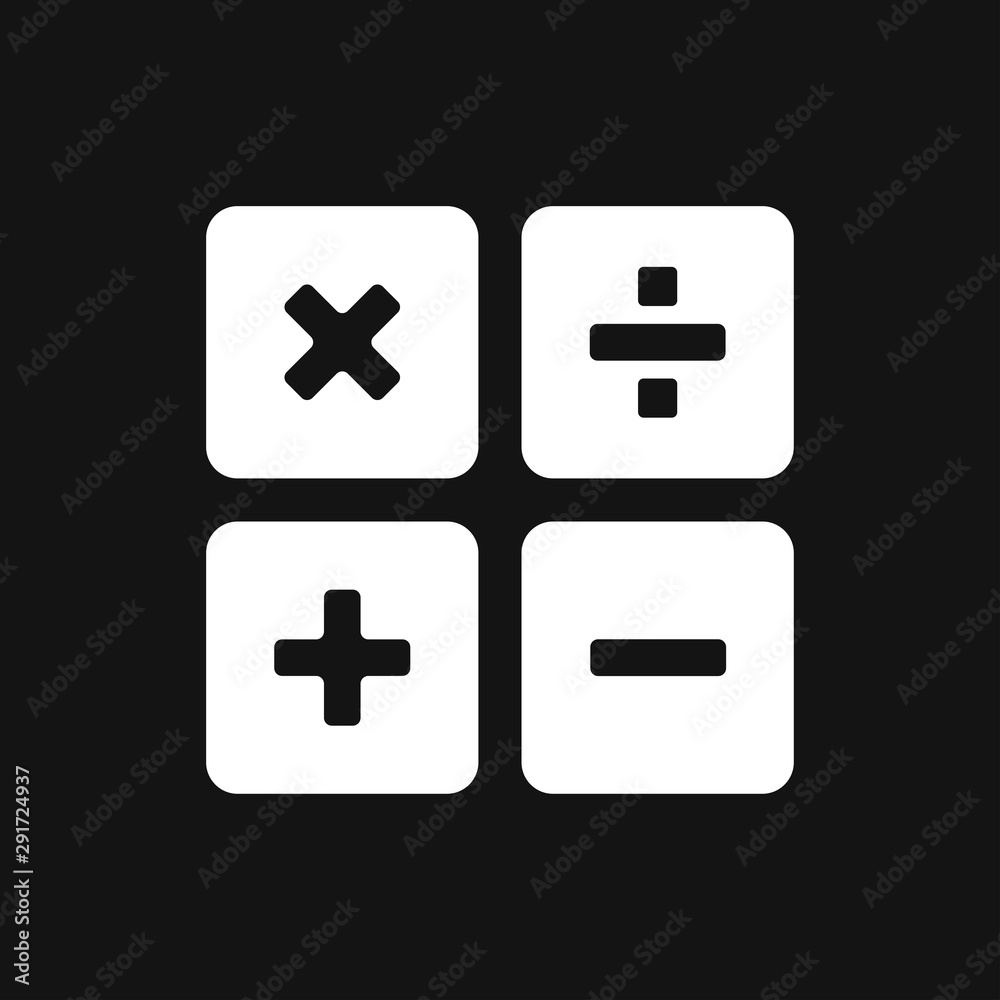 Calculator icon vector. Savings, finances sign, economy concept Calculator icon vector. Savings, finances sign, economy concept
