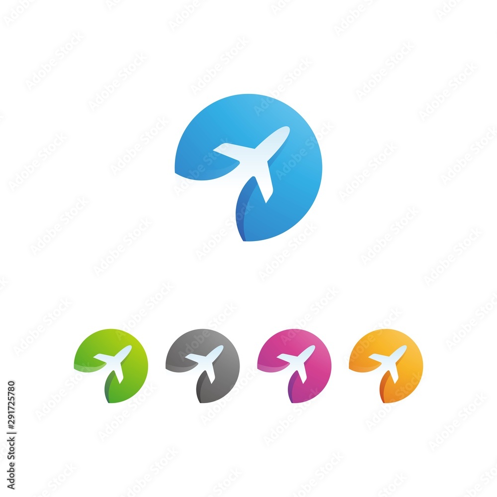 Modern Aviation And Travel Logo Template