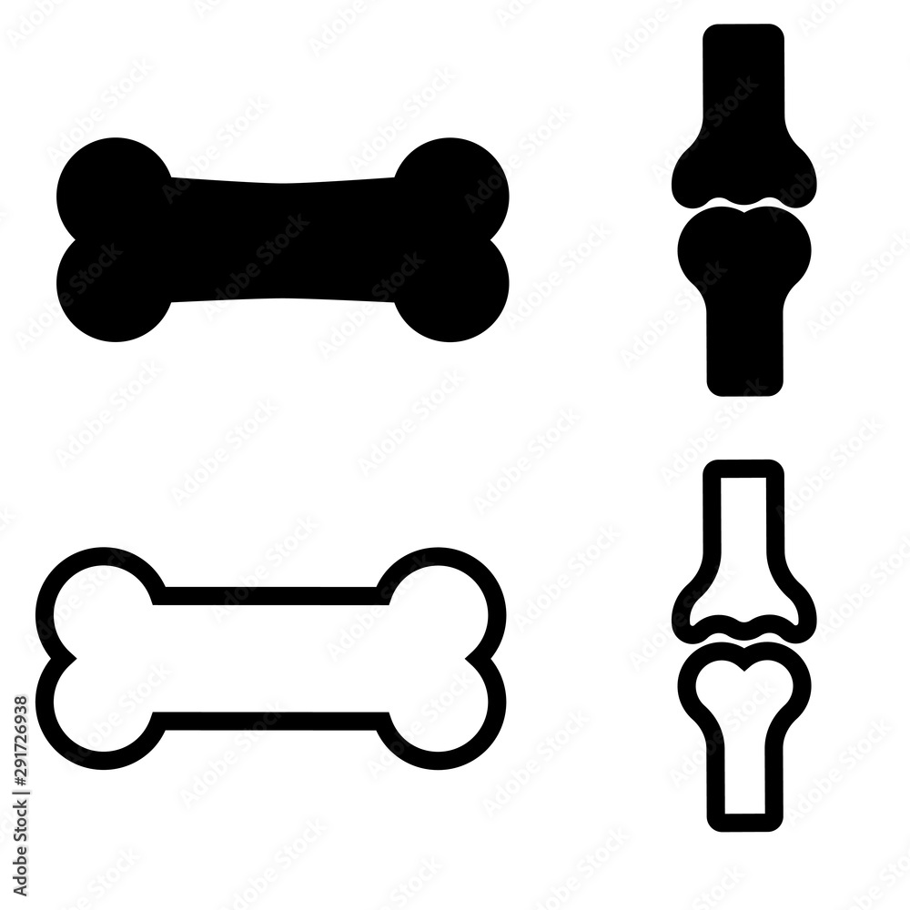 Dog bone vector icon. pet food illustration symbol or sign. Dog bone vector icon. pet food illustration symbol or sign.
