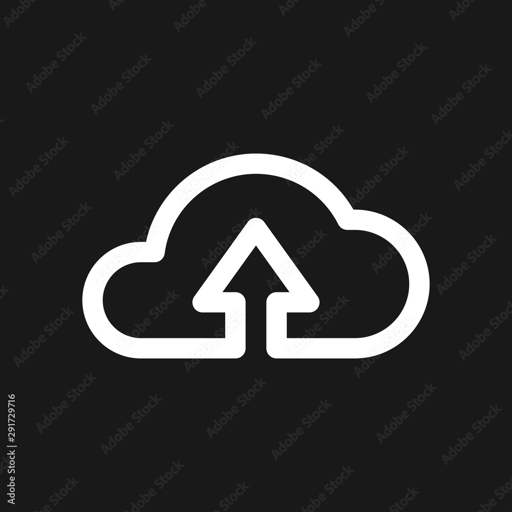 Cloud icon, outline and solid vector illustration Cloud icon, outline and solid vector illustration