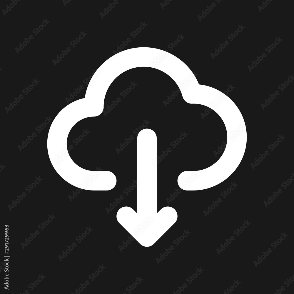 Cloud icon, outline and solid vector illustration Cloud icon, outline and solid vector illustration