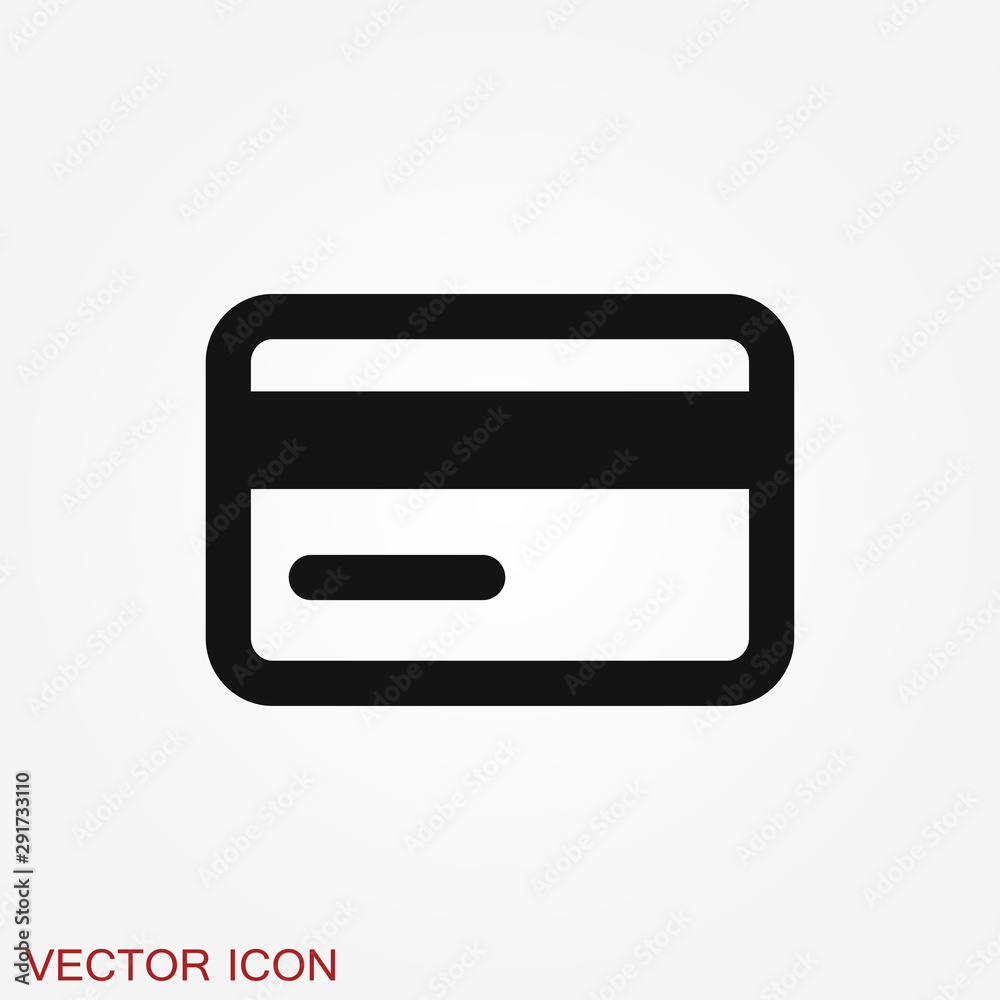Credit Card icon vector, in trendy flat style Credit Card icon vector, in trendy flat style