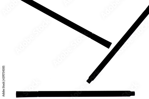 pencil on white background