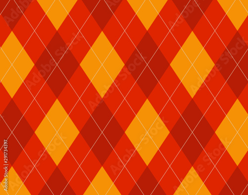 Orange Fall  Argyle Baclground
