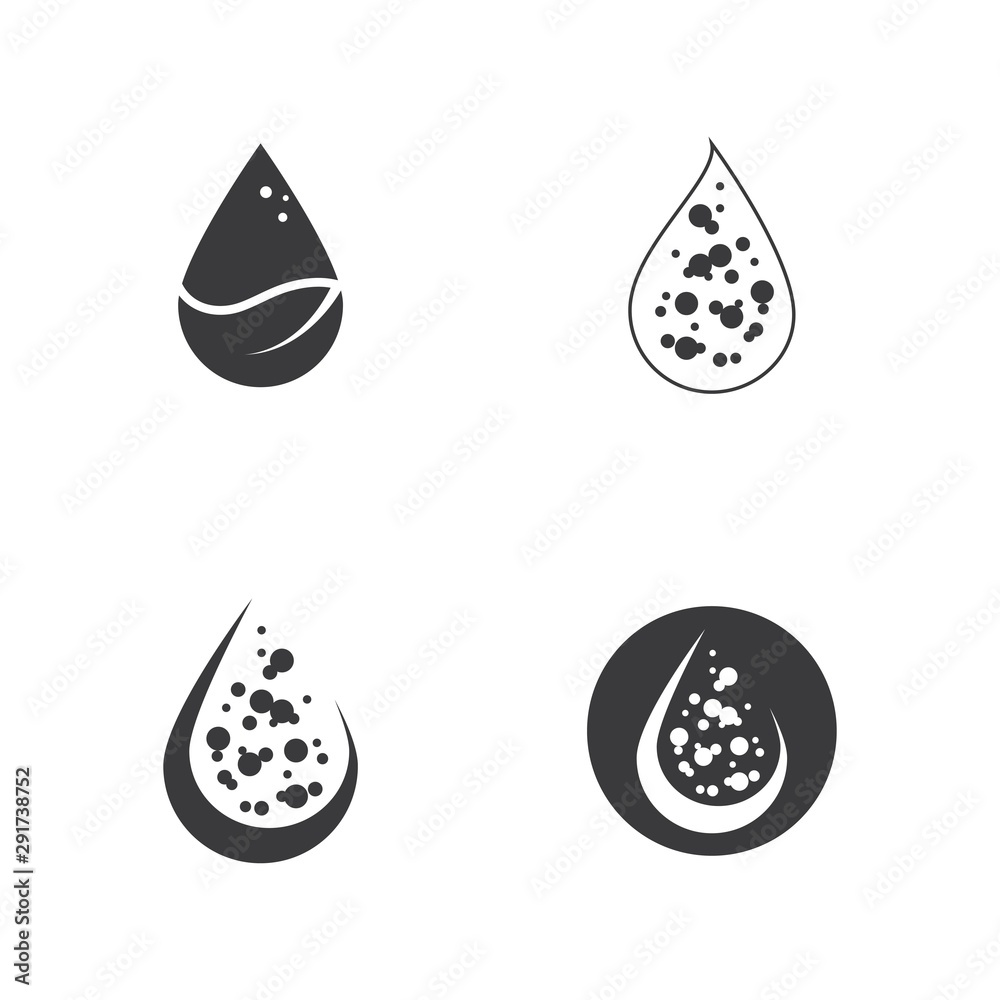 water drop Logo Template vector illustration design water drop Logo Template vector illustration design