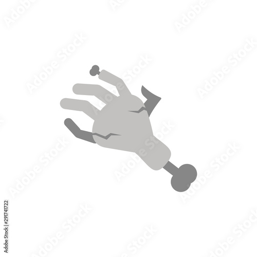 zombie hand bone trick or treat happy halloween