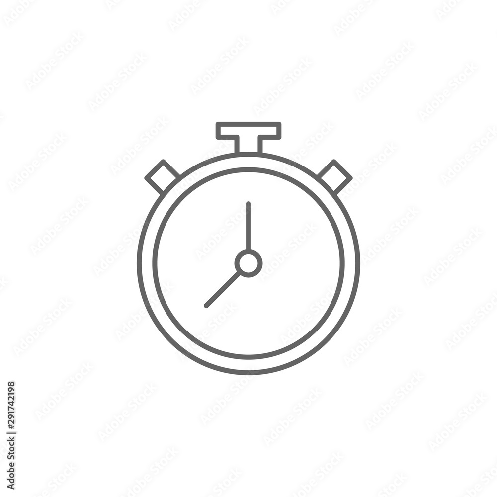 Stopwatch icon. Element of swimming poll thin line icon Stopwatch icon. Element of swimming poll thin line icon