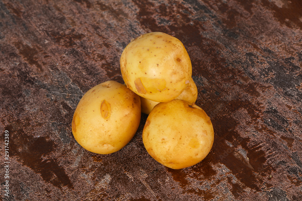 Young small seasonal potato heap Young small seasonal potato heap