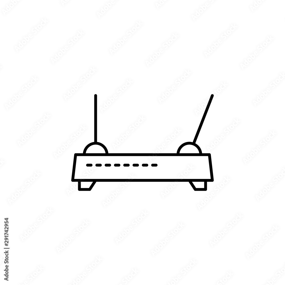 Workplace, router icon. Element of workplace thin line icon Workplace, router icon. Element of workplace thin line icon