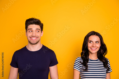 Картината върху платно Close-up portrait of his he her she nice attractive lovely winsome charming cute