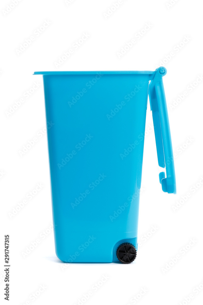 trash bin empty isolated on white background trash bin empty isolated on white background