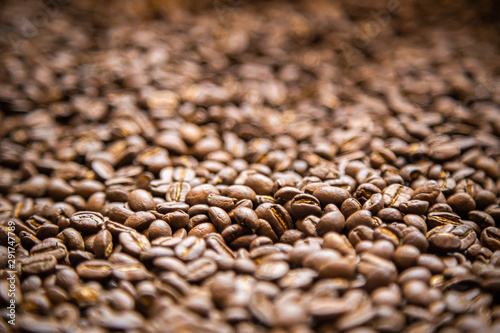 soft focus coffee beans background