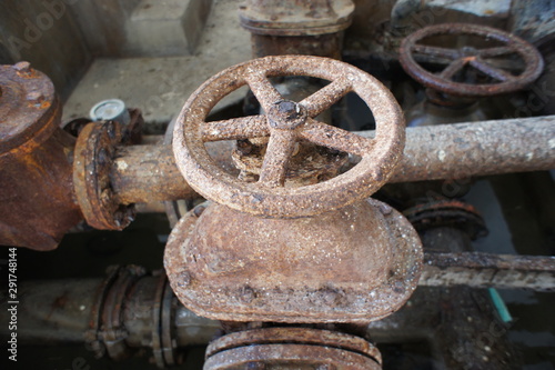 old big rustry main valve photo