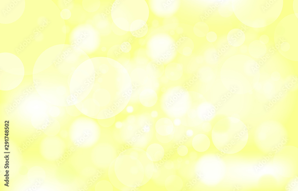 Bokeh on the yellow background. Vector blured abstract texture with lot of bubble. concept nature summer warm wallpaper Bokeh on the yellow background. Vector blured abstract texture with lot of bubble. concept nature summer warm wallpaper