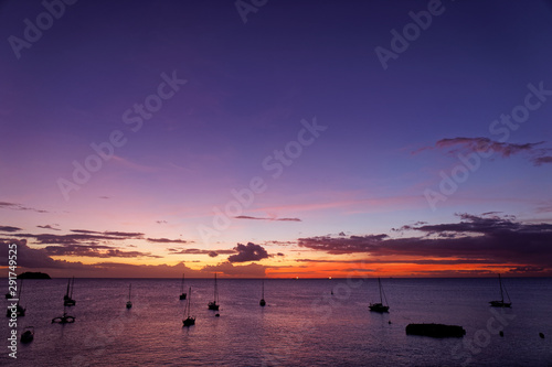 les Trois-Ilets  Martinique  FWI - Sunset in Anse Mitan