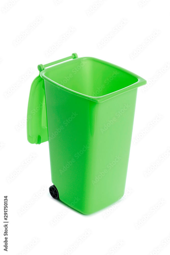 trash bin empty isolated on white background trash bin empty isolated on white background