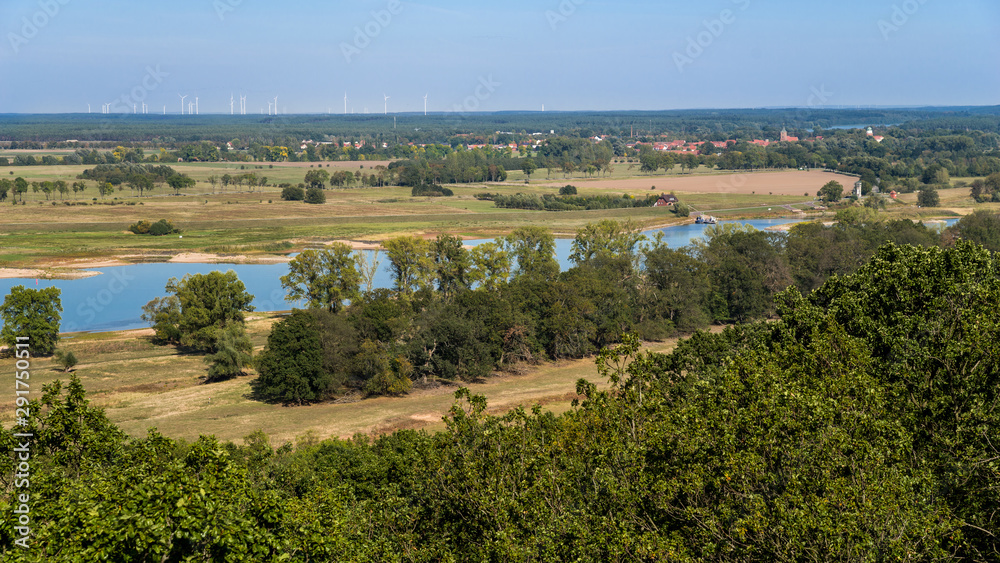 Landscape Valley River Elbe Northern Germany HD Format