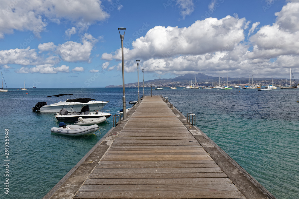 les Trois-Ilets, Martinique, FWI - The jetty in Anse Mitan