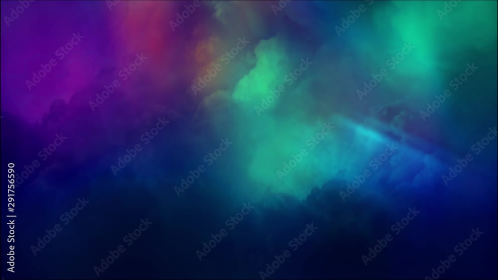 Rainbow clouds, background