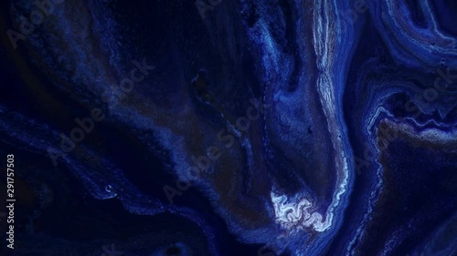 Moving blue paint, background