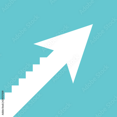 White stepped arrow, growth