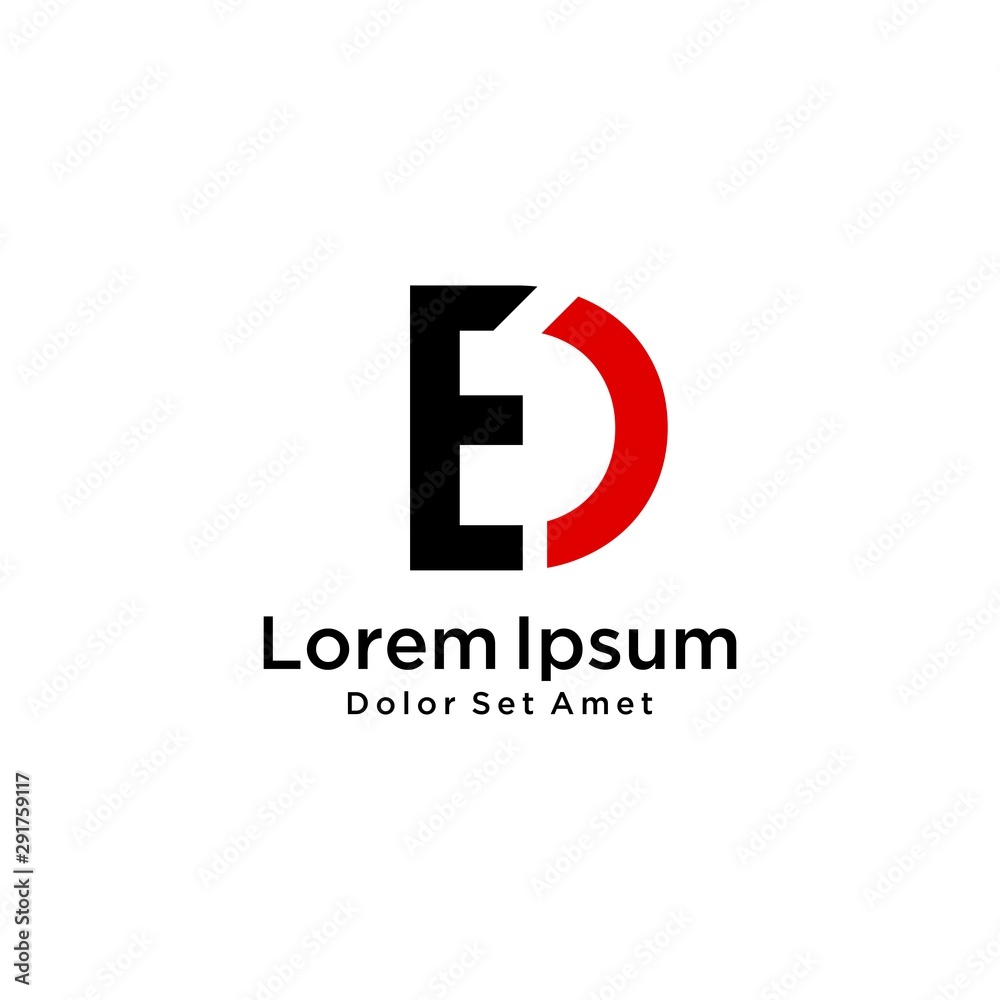 D logo design vector icon download