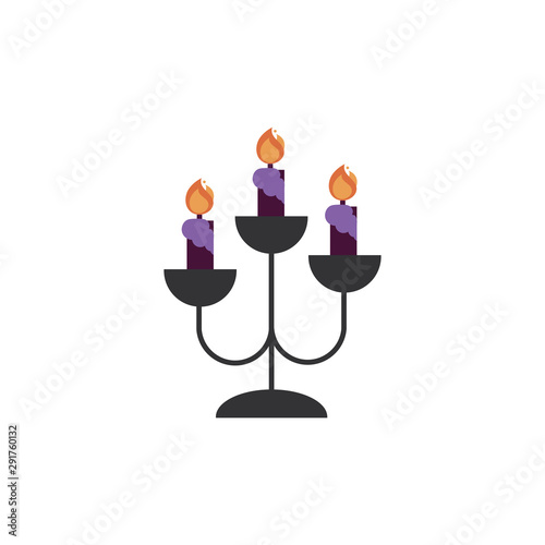 candle and chandeliers trick or treat happy halloween