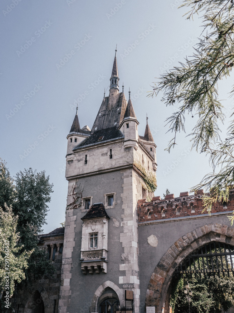 The traditional castle Vajdahunyad in Budapest.