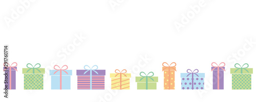 set of colorful gifts present for birthday and christmas vector illustration EPS10